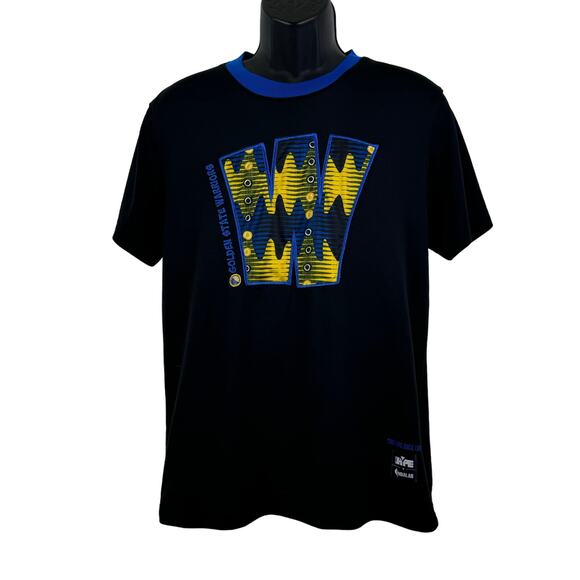 Golden State Warriors Two Hype Original 90's Team Kente Letter Tee Size M - Picture 2 of 6